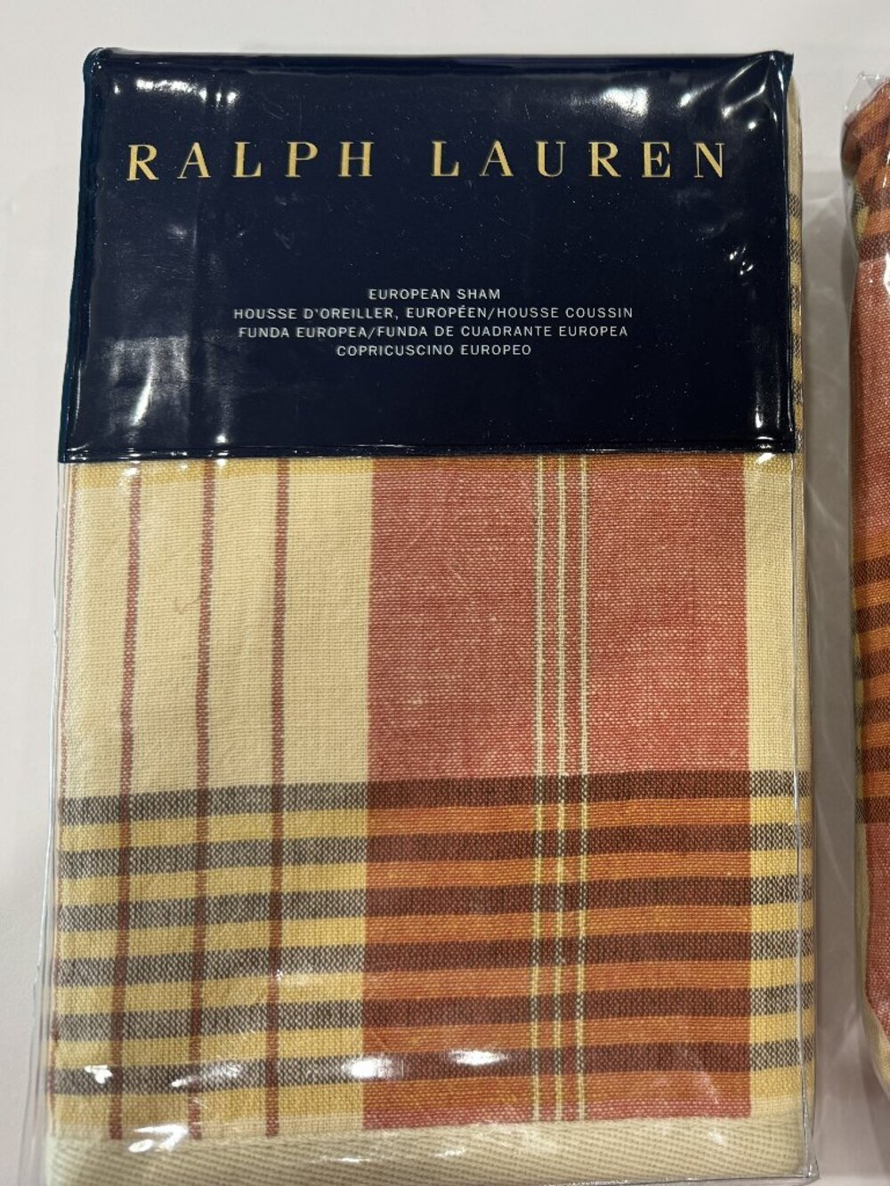 NWT Ralph Lauren European Pillow Sham CAMILE Set of 3